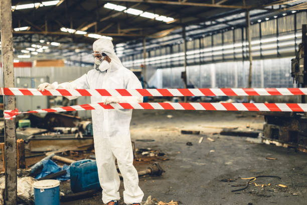 Professional Trauma Scene Cleanup technician working in Ingalls, IN